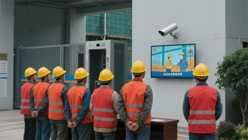 建筑工地班前会