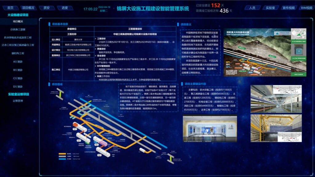 锦屏大设施工程建设智能管理系统